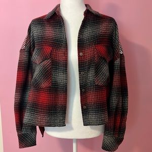 IRO studded cropped overshirt